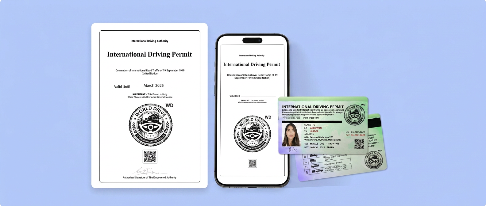 Printed IDD translation booklet, digital file and ID card
