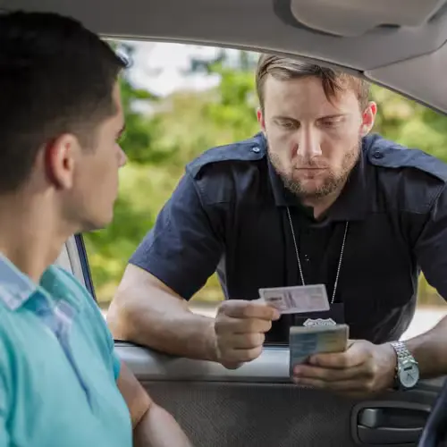 Happy driver with international permit